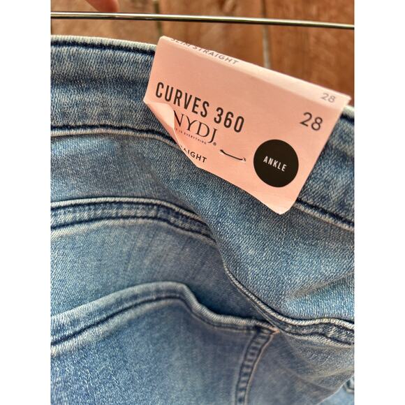 NYDJ Not Your Daughters Jeans Pants Slim Straight Ankle Length Plus Size 28 New - Picture 3 of 3
